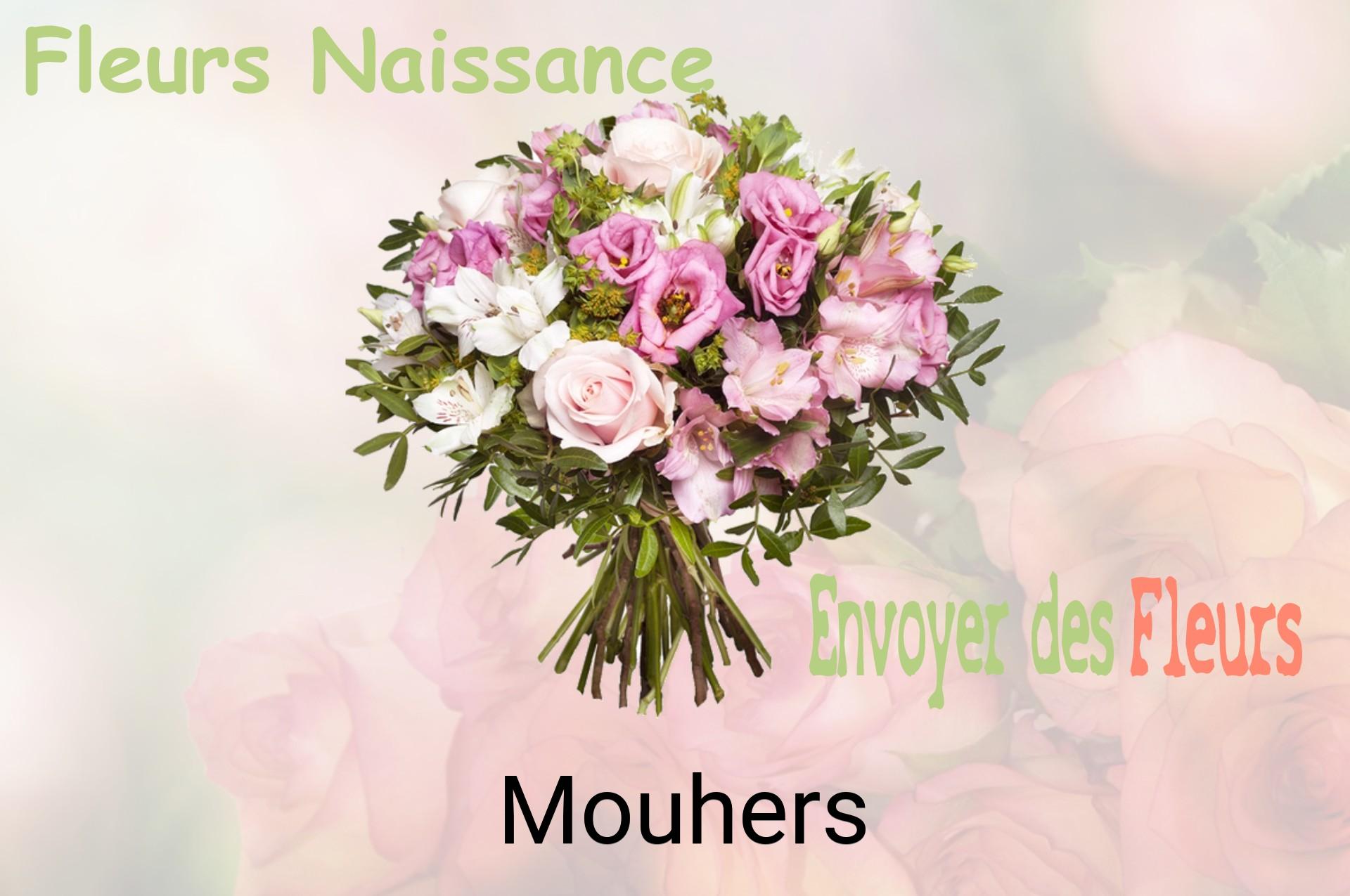 Bouquet de fleurs de naissance livré à Mouhers